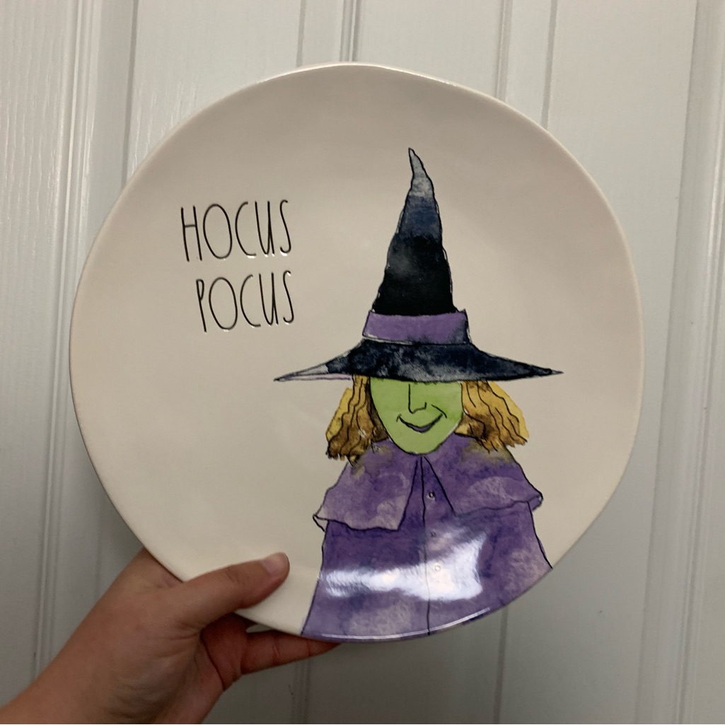 Rae Dunn Hocus Pocus Set Of 4 Dinner Plates